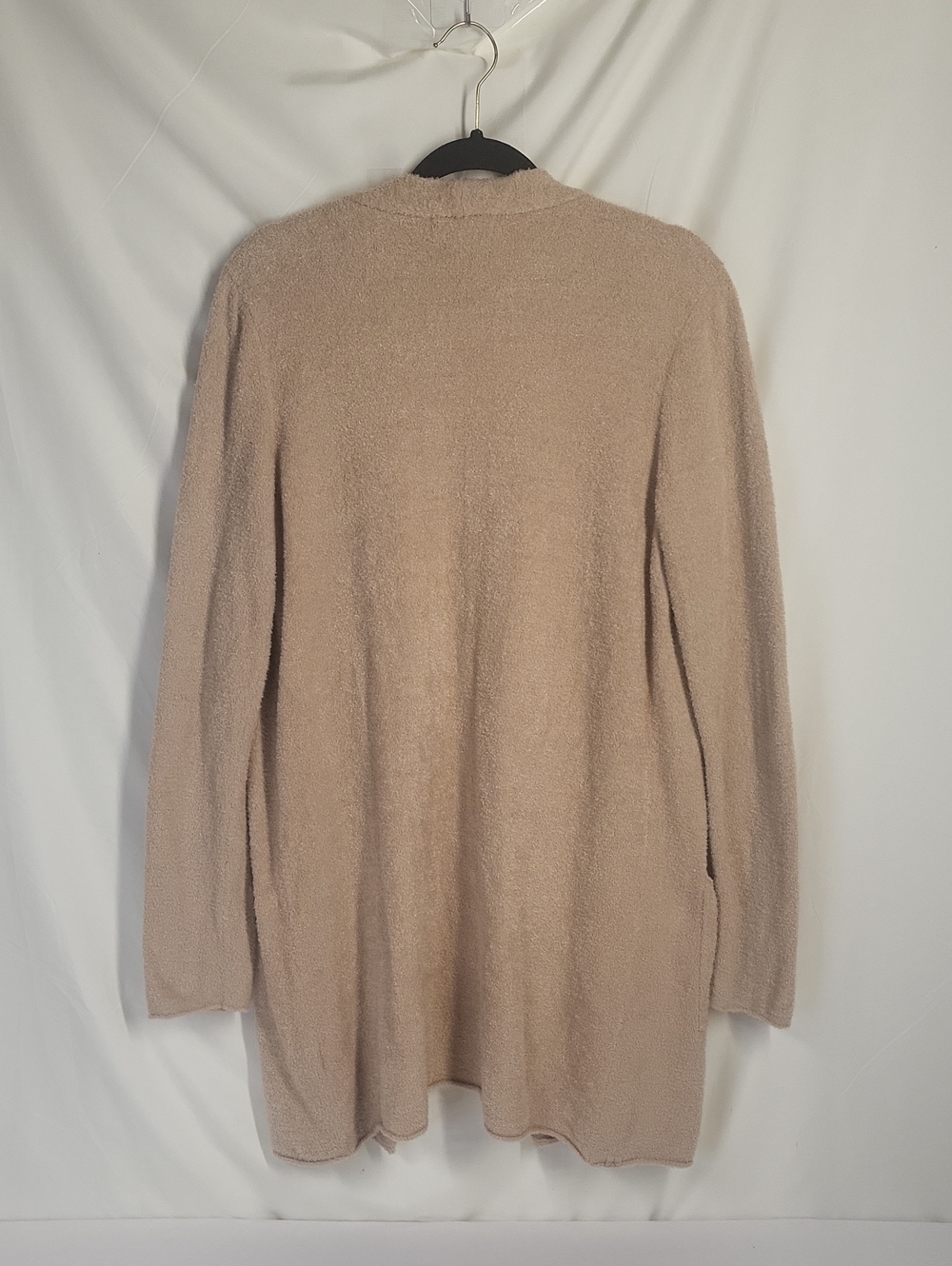 Barefoot Dreams CozyChic Lite Essential Long Pocket Cardigan in Bisque Large - Picture 6 of 15